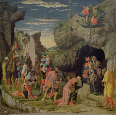 Adoration des Mages, panneau central du retable, c.1466 - Andrea Mantegna